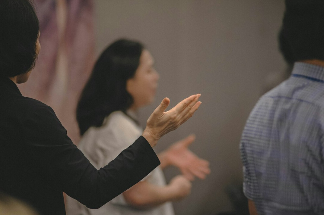 woman telling story