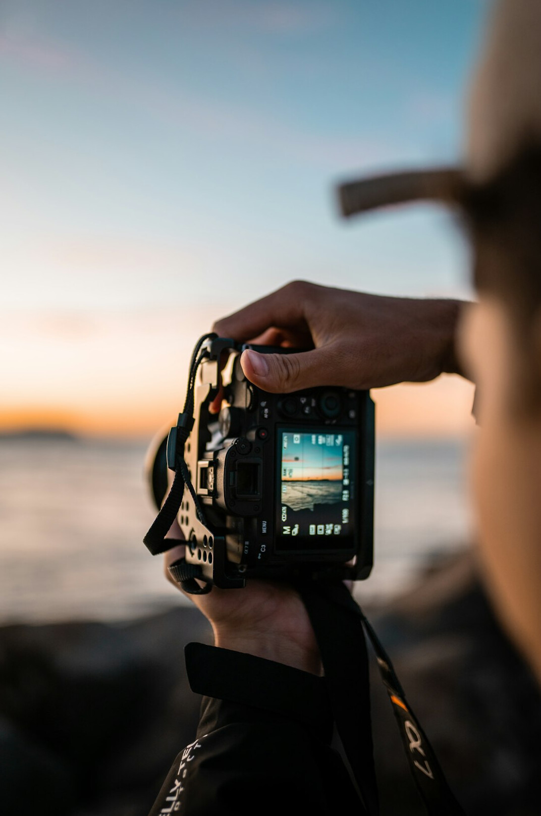documentary photographer with camera